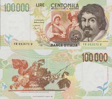 *100 000 Lír Taliansko 1994, P117a UNC - Kliknutím na obrázok zatvorte -